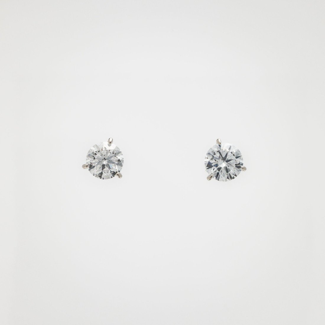 14kt Gold 2.00 ctw Round Diamond Stud Earrings (1 of 4)