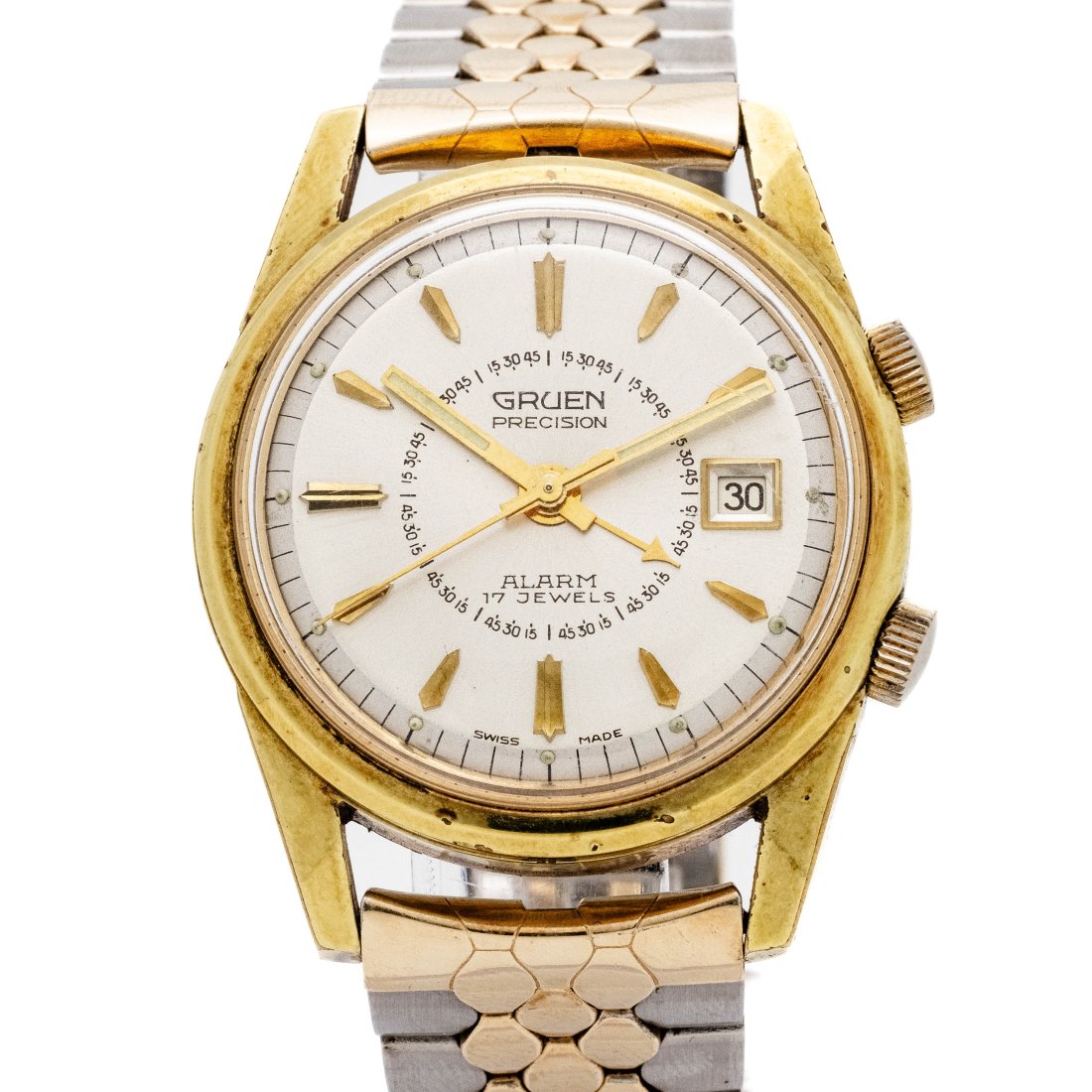 Men's Vintage Gruen Precision Alarm Manual Watch (1 of 9)