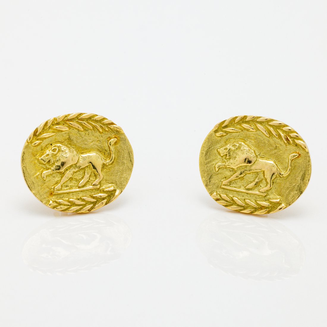 Matthew Trent 18kt Yellow Gold Lion Earrings (1 of 4)