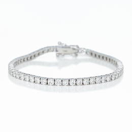 14kt White Gold 5.50 ctw Diamond Tennis Bracelet