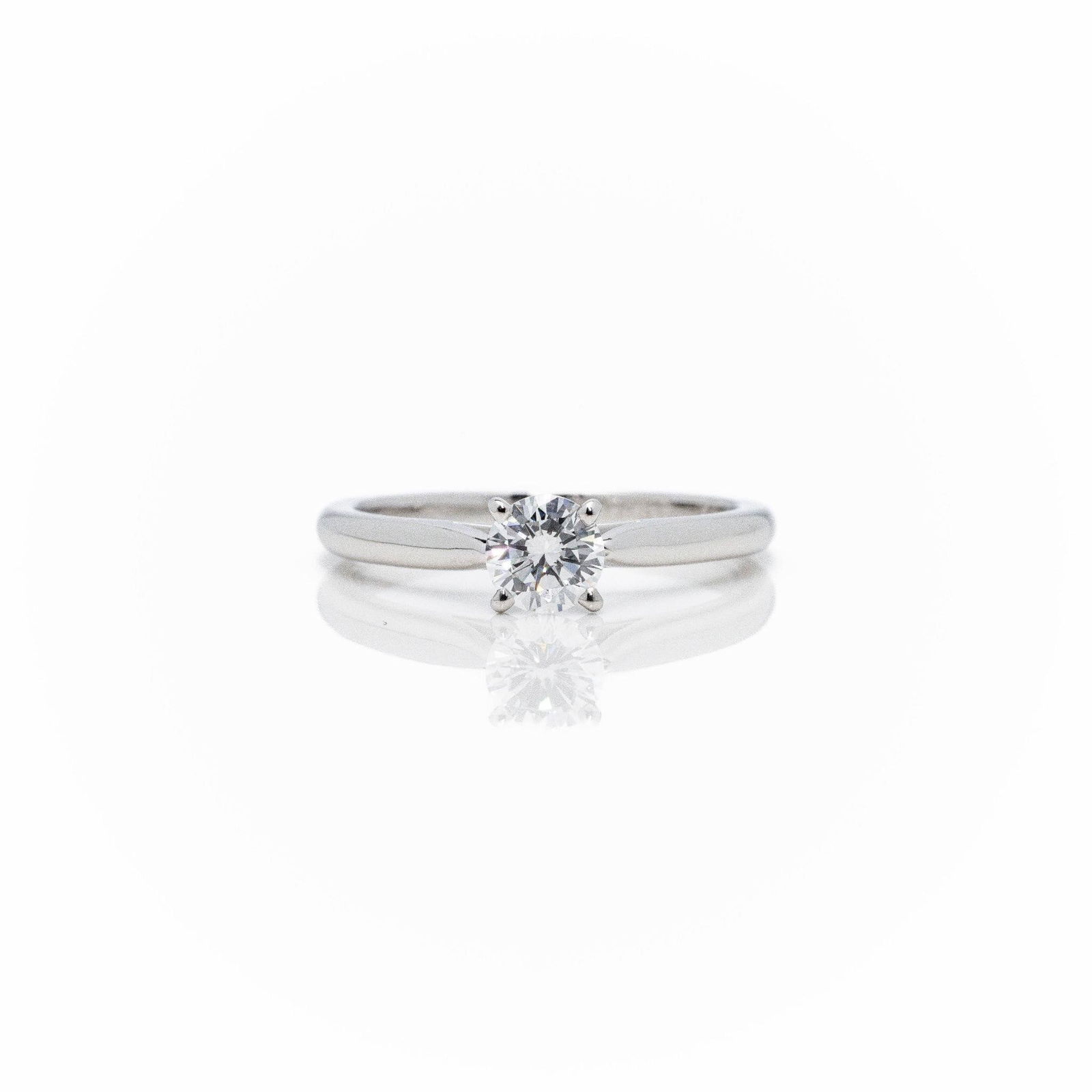 Cartier Platinum Solitaire Diamond Engagement Ring (1 of 11)