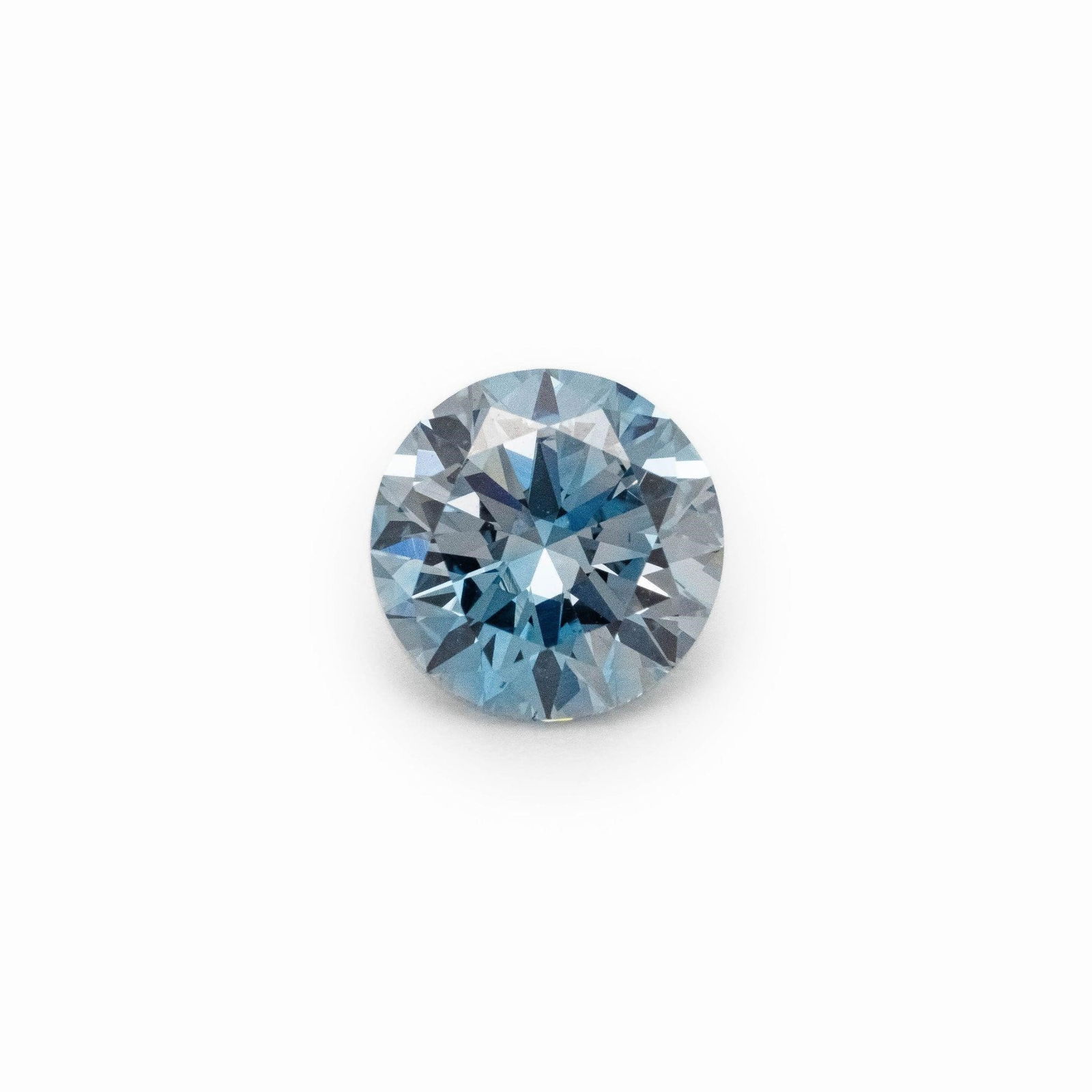 1.01 Carat Round IGI Fancy Blue Loose Diamond (1 of 5)