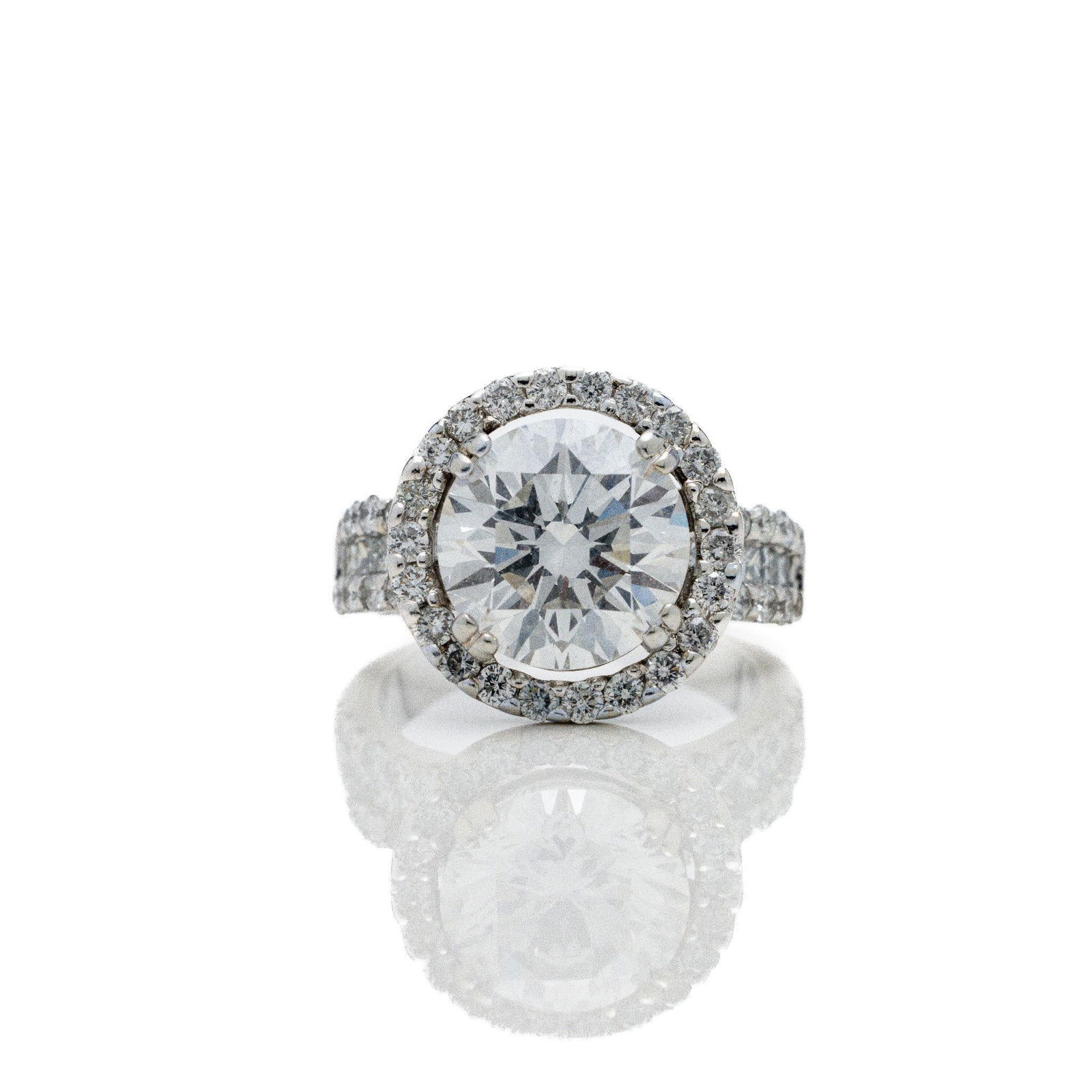 14kt White Gold 5.50 ctw Diamond Engagement Ring (1 of 5)