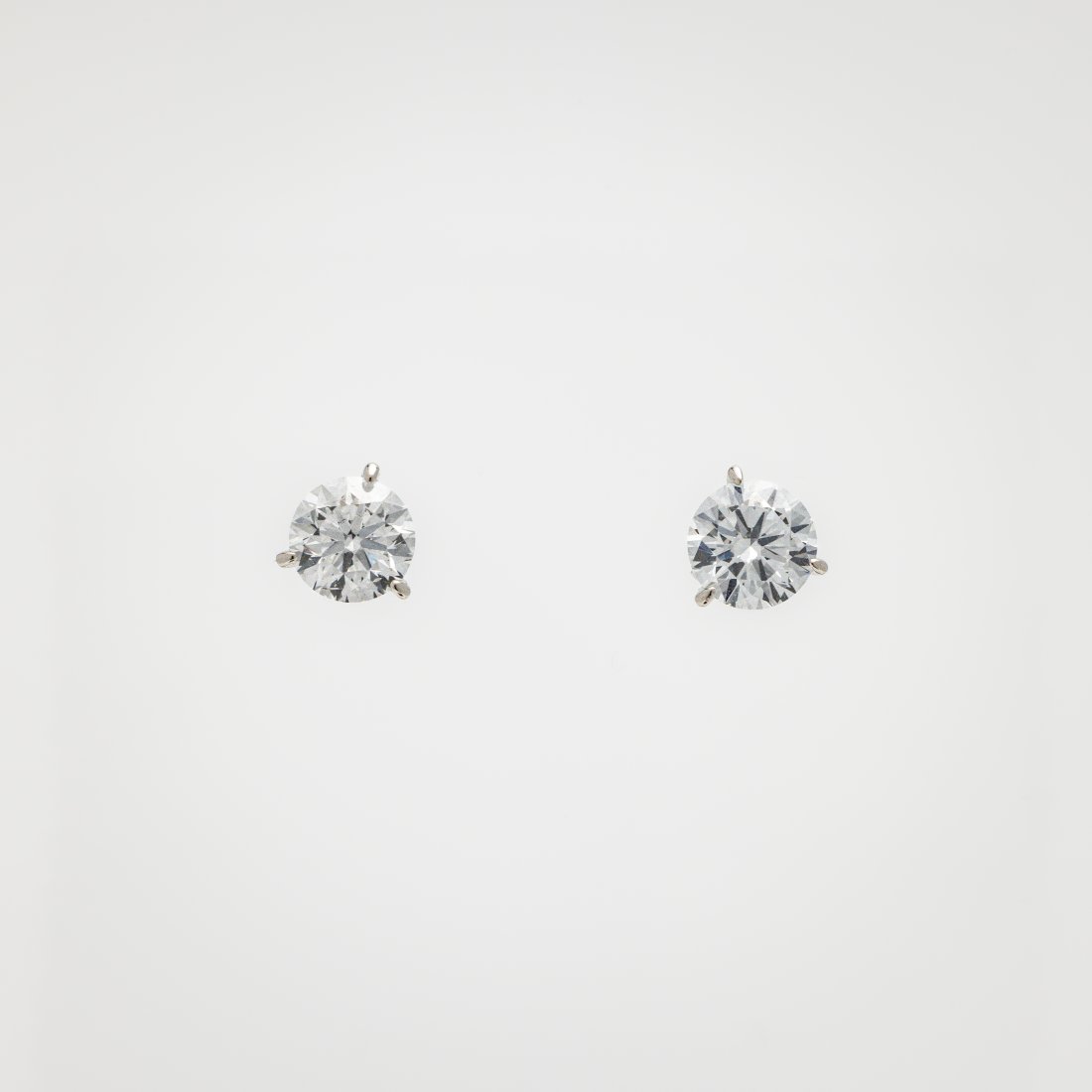14kt Gold 2.00 ctw Round Diamond Stud Earrings (1 of 4)
