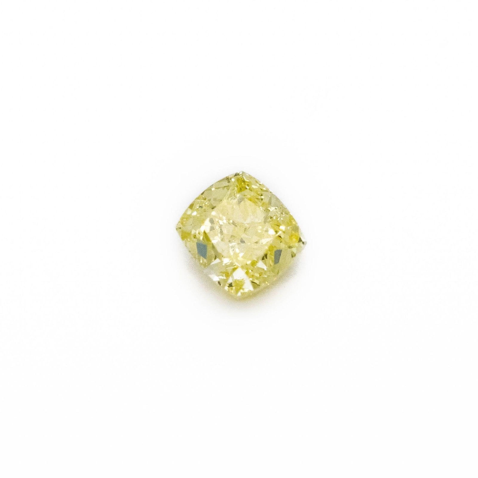 GIA VVS Natural Fancy Yellow Cushion Loose Diamond (1 of 4)