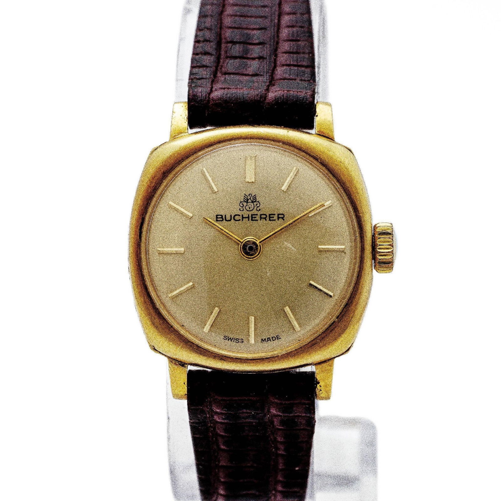 Vintage Bucherer 18kt Yellow Gold Manual Watch: ATTENTION- Hannosh's will gladly offer more videos and pictures of this lot by texting 586-482-4022. This is only available to pre-bidding session, not the live session so please ask us anytime in adv
