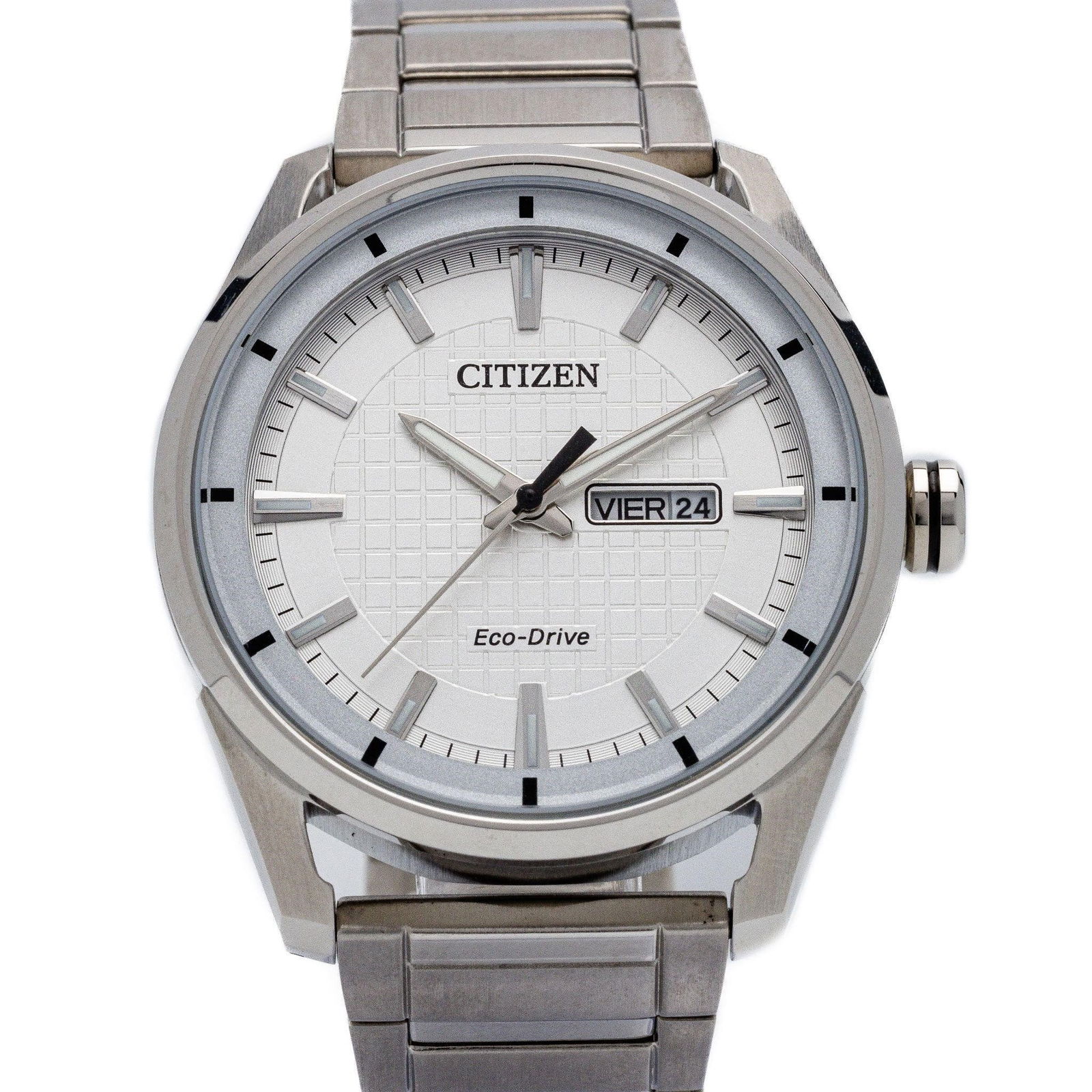 New Citizen Silver Weekender Steel Eco-Drive Watch (1 of 10)