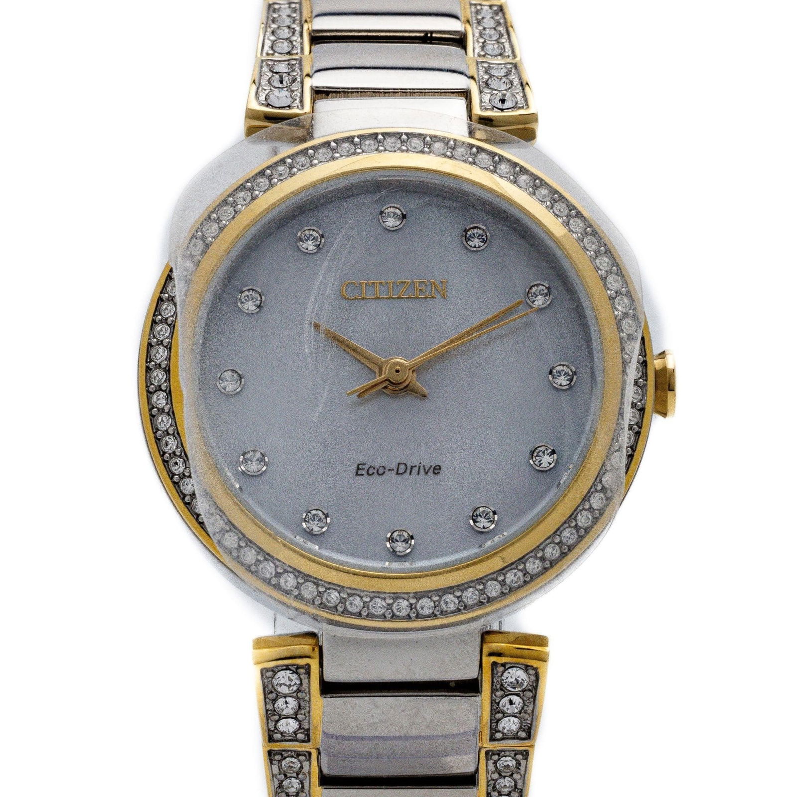 New Citizen Silhouette Crystal Steel Quartz Watch: The brand new Citizen Silhouette Crystal Stainless Steel Quartz Wristwatch is a dazzling accessory, combining a sleek stainless steel design with sparkling crystal embellishments for a stylish and pre