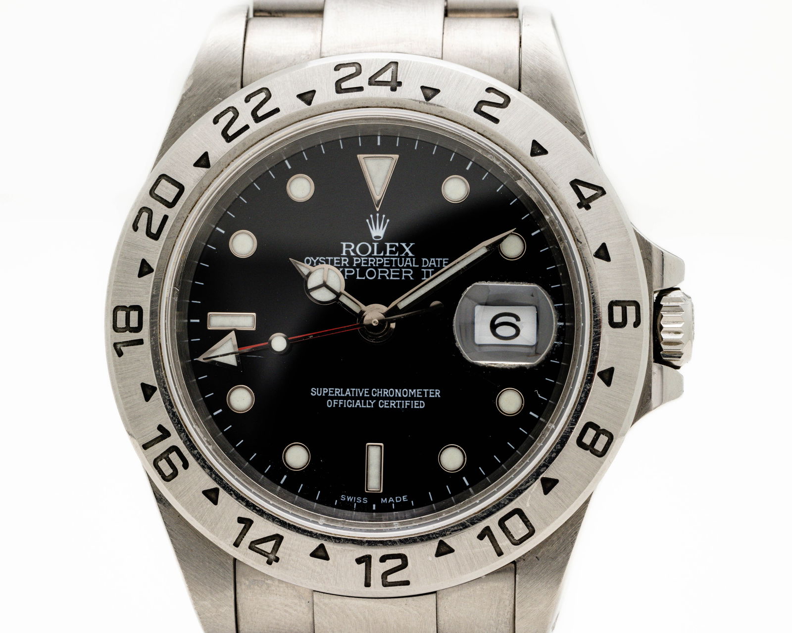 Men's Rolex 16570 Explorer II 40mm SS Watch (1 of 5)