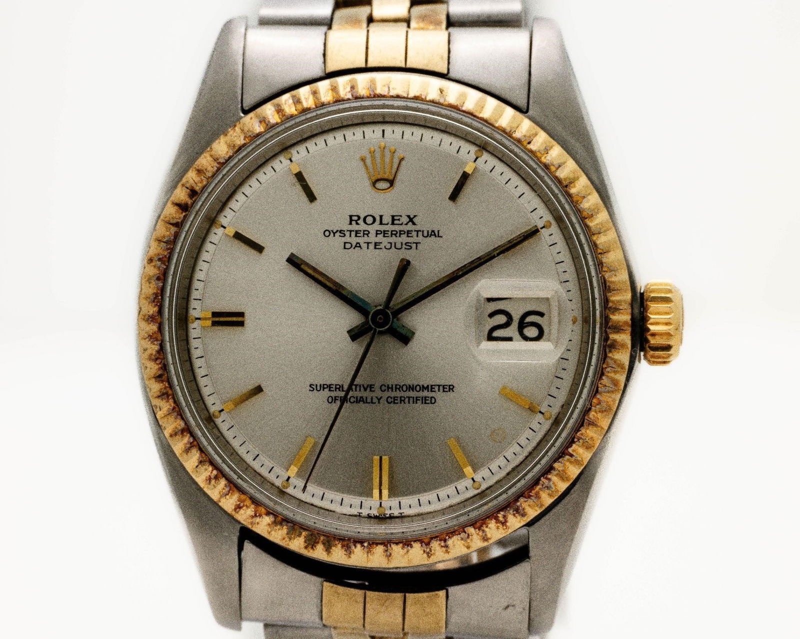 Vintage Rolex Datejust 1601 Two-Tone Watch