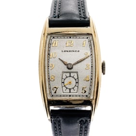 Longines Deco Tank Manual Watch Frosted Dial