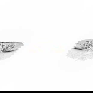 Van Cleef & Arpels PT950 Diamond Engagement Ring: Van Cleef & Arpels Platinum Engagement Ring - F/VS Diamonds - Signed - Size 5.75 - Estate This is a 100% authentic Van Cleef & Arpels diamond engagement ring, meticulously crafted in solid PT950