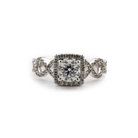 14kt Gold 1.90 ctw Diamond Halo Engagement Ring