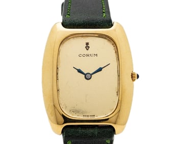 Vintage Corum Golden Mirror 18kt Gold Manual Watch