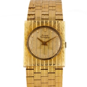 18KT Solid Yellow Gold Girard Perregaux Wristwatch
