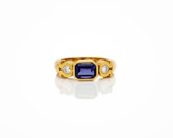 Charles Turi Tanzanite Diamond Designer Ring