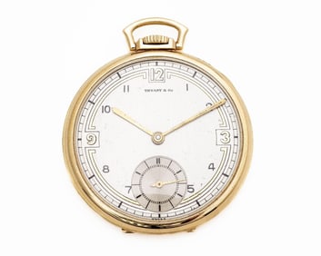 Tiffany & Co. 14kt Yellow Gold Manual Pocket Watch