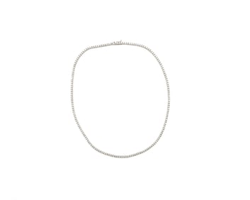 14kt Gold 6.23 ctw Natural Diamond Tennis Necklace