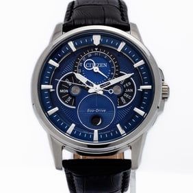 Citizen Calendrier Steel Eco-Drive Wristwatch