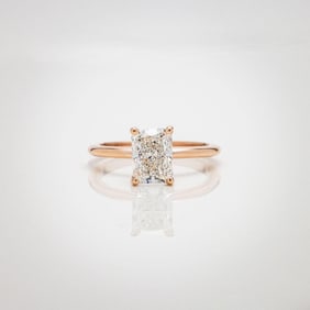 14k Gold 1.5 Carat Radiant Diamond Engagement Ring