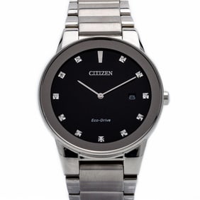 New Citizen Axiom Stainless Steel Eco-Drive Watch