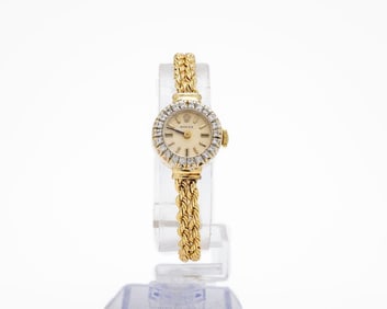 Vintage Rolex 8418 14K Gold Diamond Watch