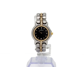 Bertolucci 4254 TwoTone Steel Diamond Quartz Watch