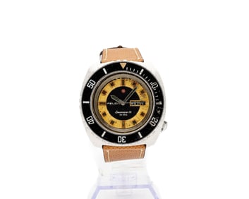 Vintage Steel Felca III Automatic Diver Watch