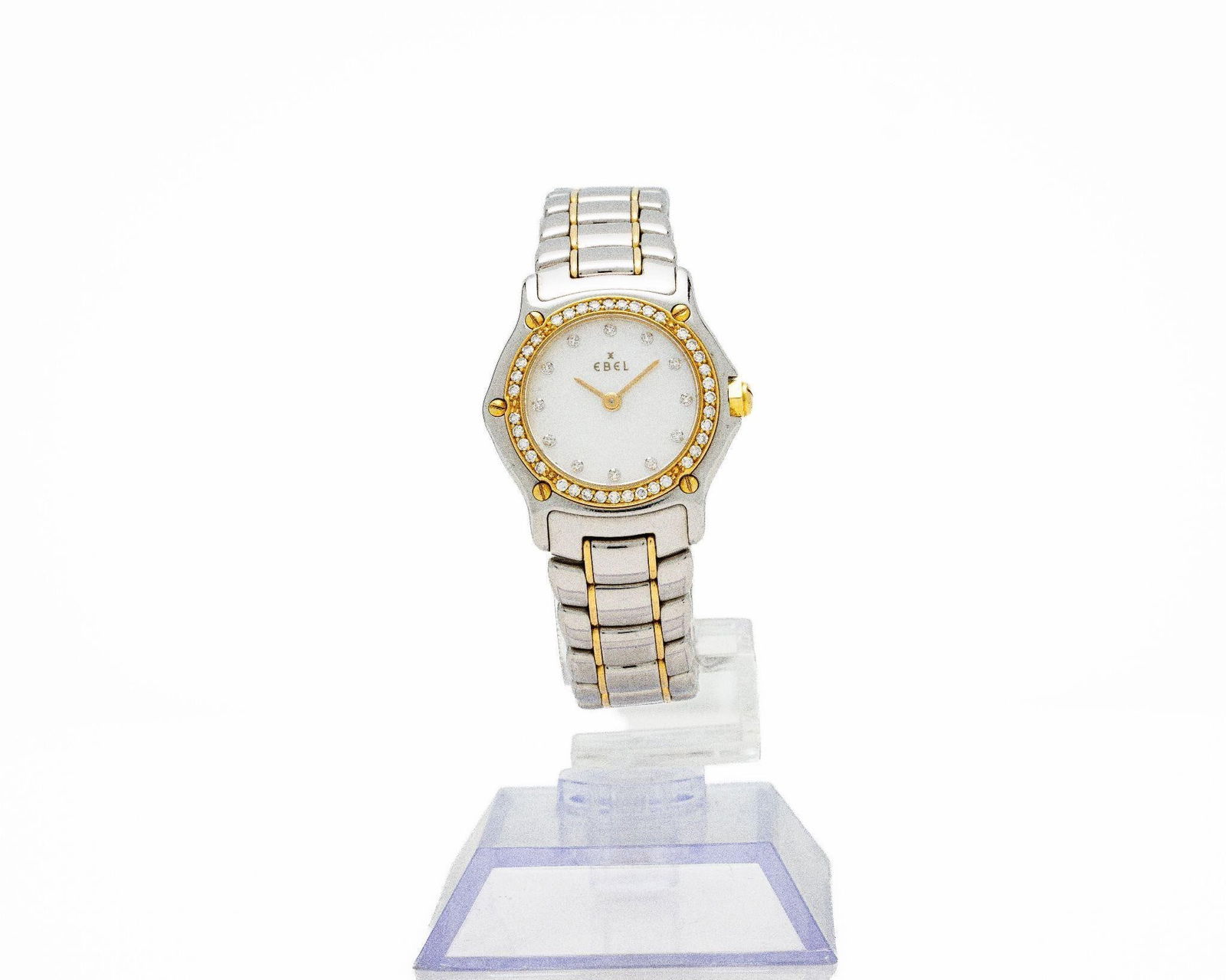 18k Two-Tone Ebel Mother Of Pearl Diamond Watch (1 of 5)