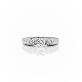 Van Cleef & Arpels PT950 Diamond Engagement Ring