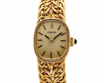 Vintage Corum 18kt Yellow Gold Manual Wristwatch