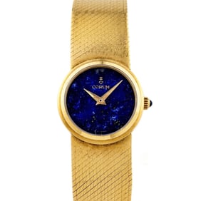 Corum 18kt Yellow Gold Lapis Lazuli Dial Watch