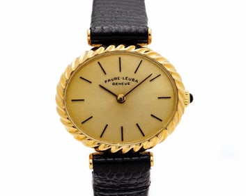 Vintage Favre Lebua 18k Yellow Gold Manual Watch
