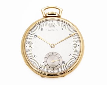 Tiffany & Co. 14kt Yellow Gold Manual Pocket Watch