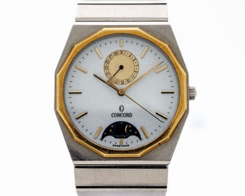 Concord Mariner SG Moon Phase 15.12.117 18k Watch