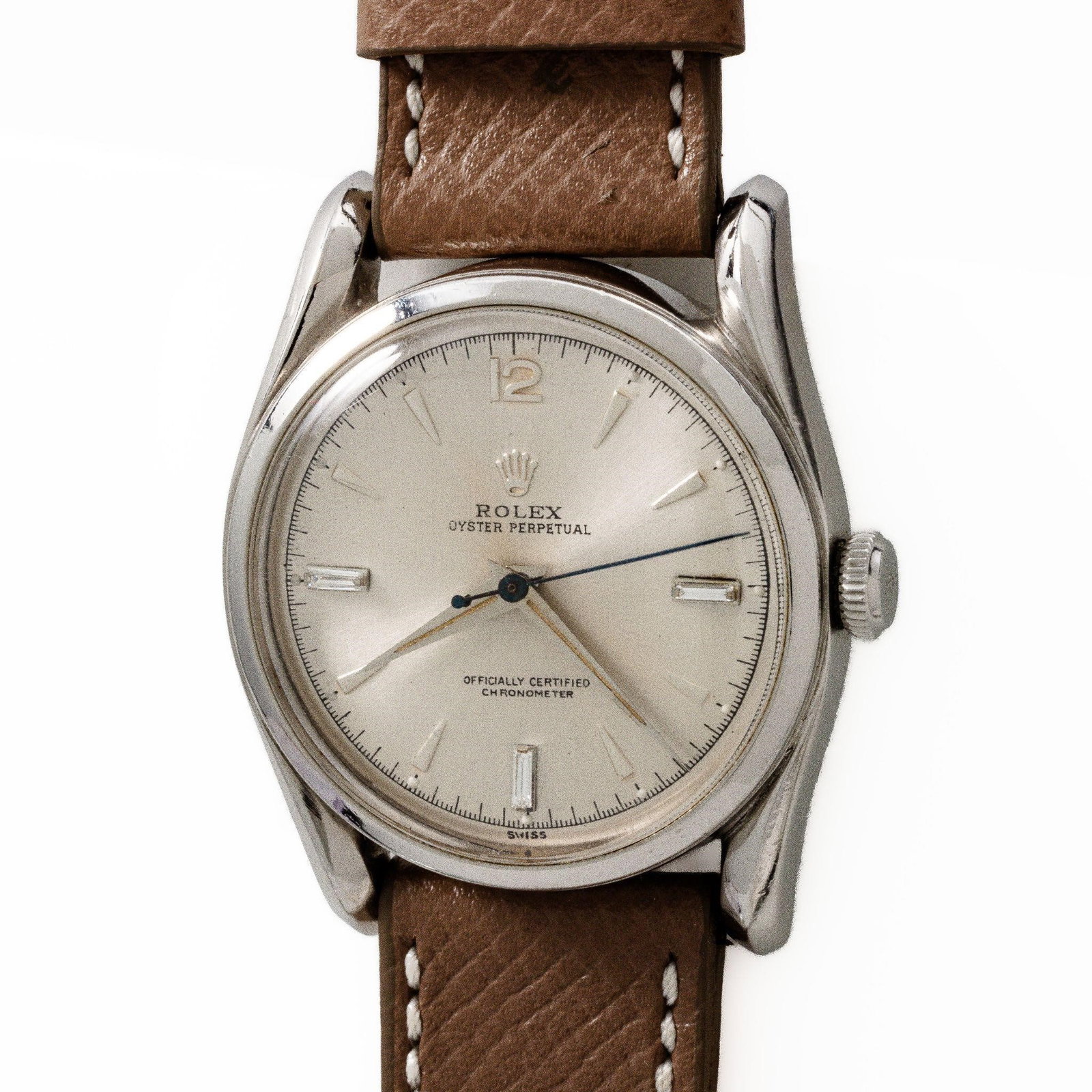 Rolex Ref. 5018 Bombé Automatic Steel Diamond Dial (1 of 7)