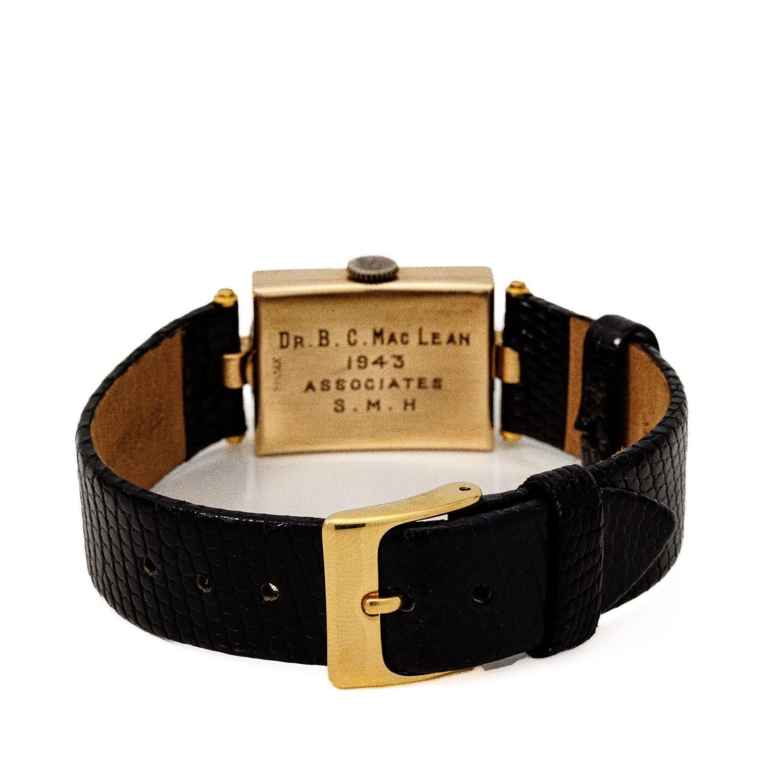 LeCoultre Rectangular 14k Gold Art Deco Wristwatch - 4