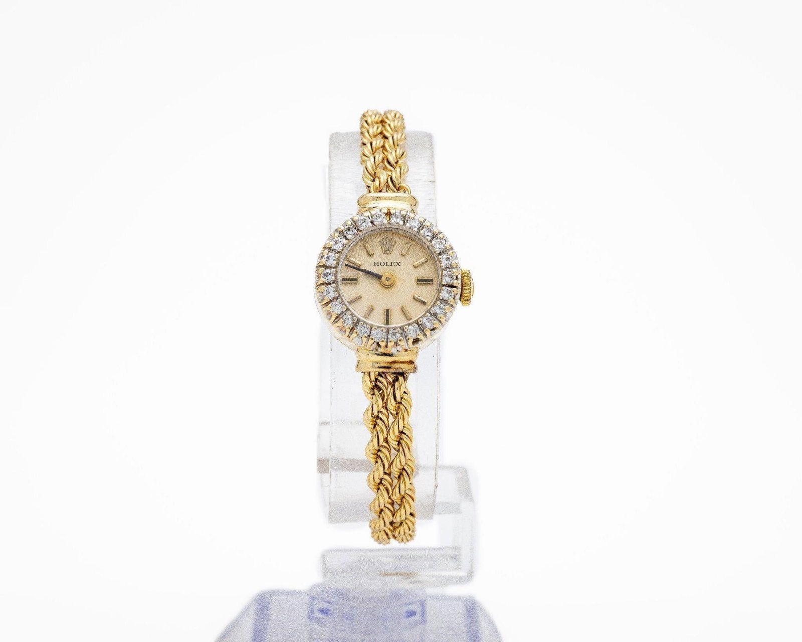 Vintage Rolex 8418 14K Gold Diamond Watch (1 of 7)