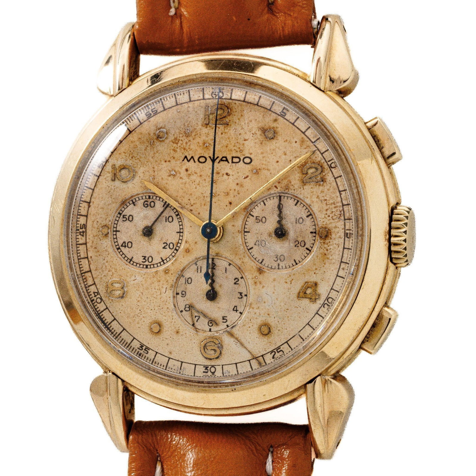 Vintage Movado 14KT Yellow Gold Chronograph Watch (1 of 8)