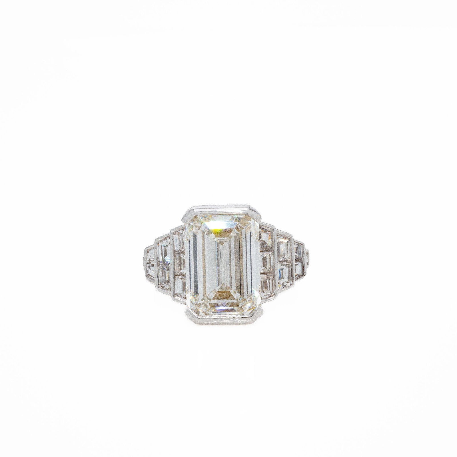 18kt White Gold 12.09 ctw Diamond Engagement Ring (1 of 6)