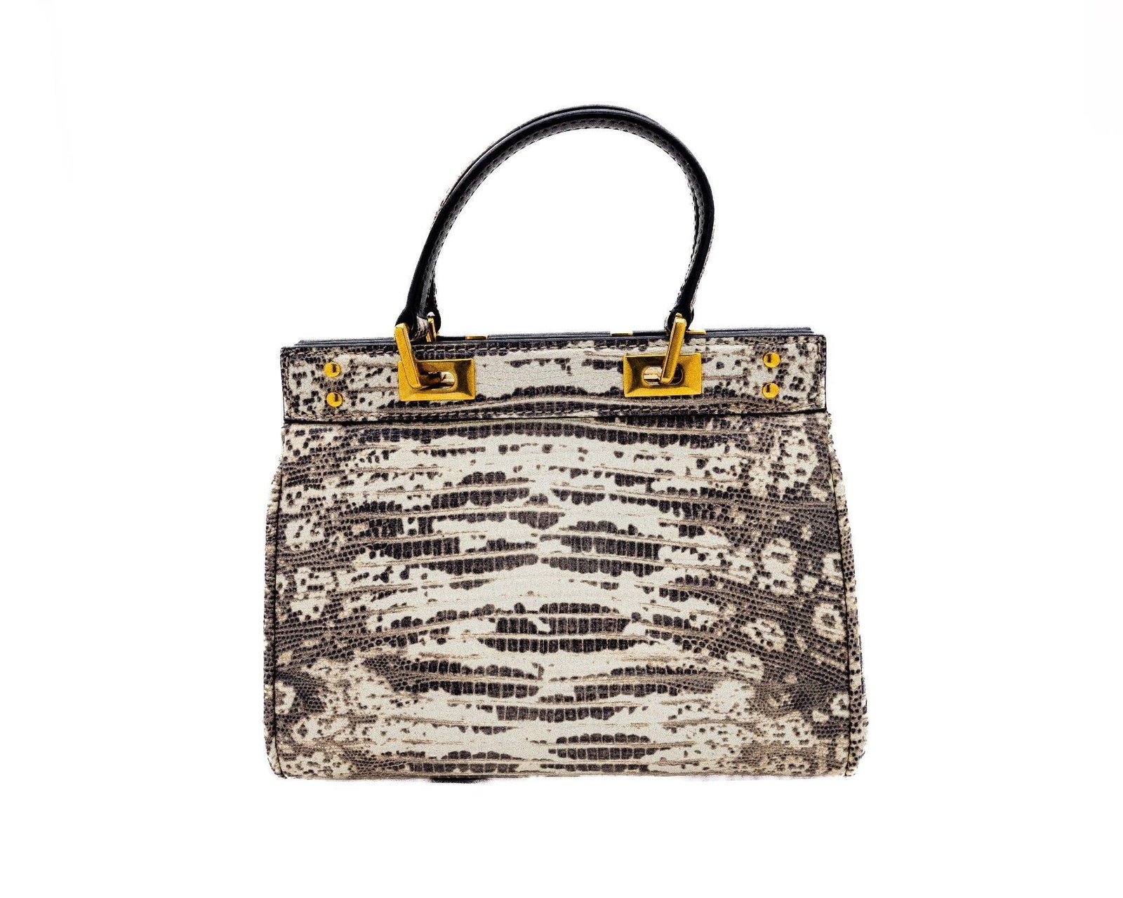 Valentino VLOGO Genuine Python Top Handle Bag - 2