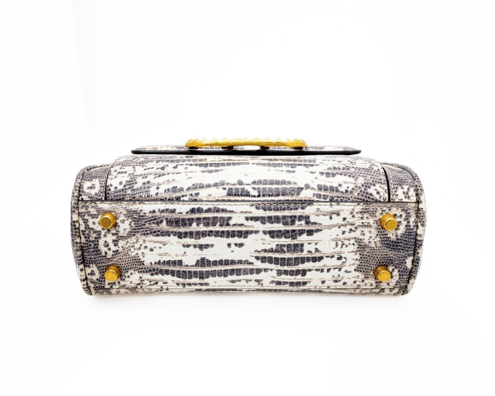 Valentino VLOGO Genuine Python Top Handle Bag - 4