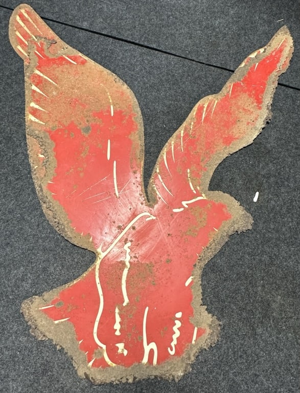 Roosevelt Eagle Single Sided Tin Advertising Sign (1 of 10)