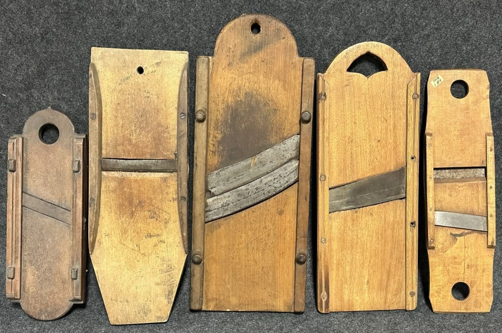 Lot 5 Antique Hand Carved Mid to Late 1800s Kraut Cutters (1 of 8)