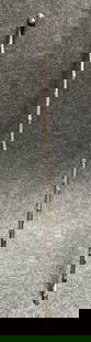 Antique Folk Art Hand Carved Figural Carved Head Walking Stick Cane: 33" length
