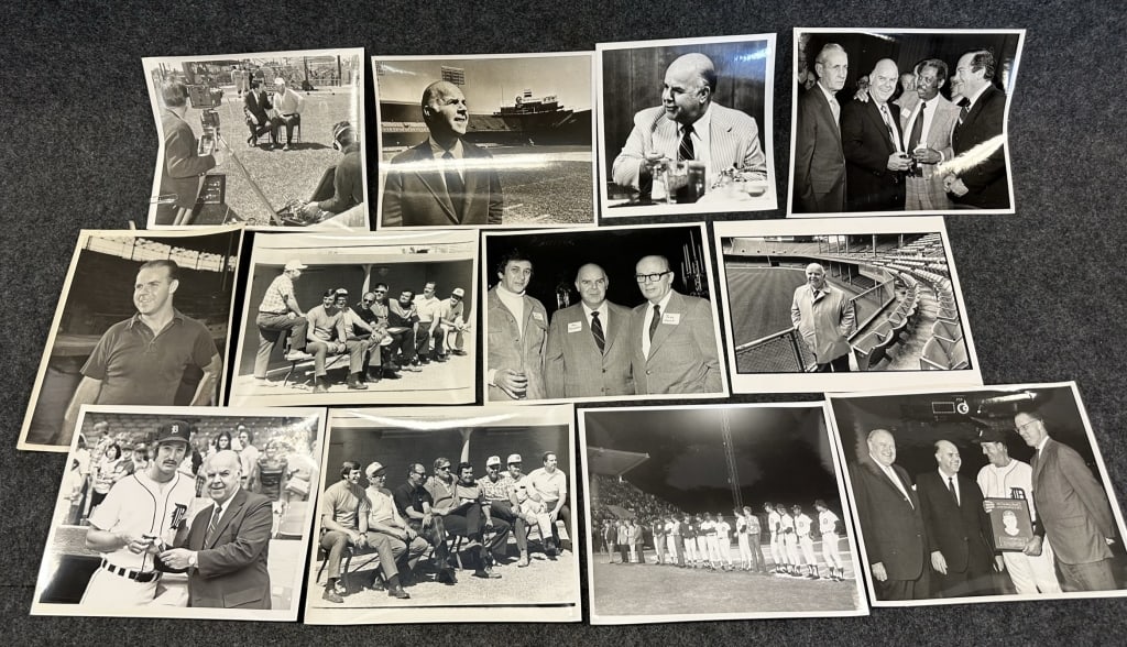LOT OF 12 JIM CAMPBELL DETROIT TIGERS GM PERSONAL SEE ALL PHOTOS FOR A BETTER IDEA ON CONDITION: SEE ALL PHOTOS FOR A BETTER IDEA ON CONDITION