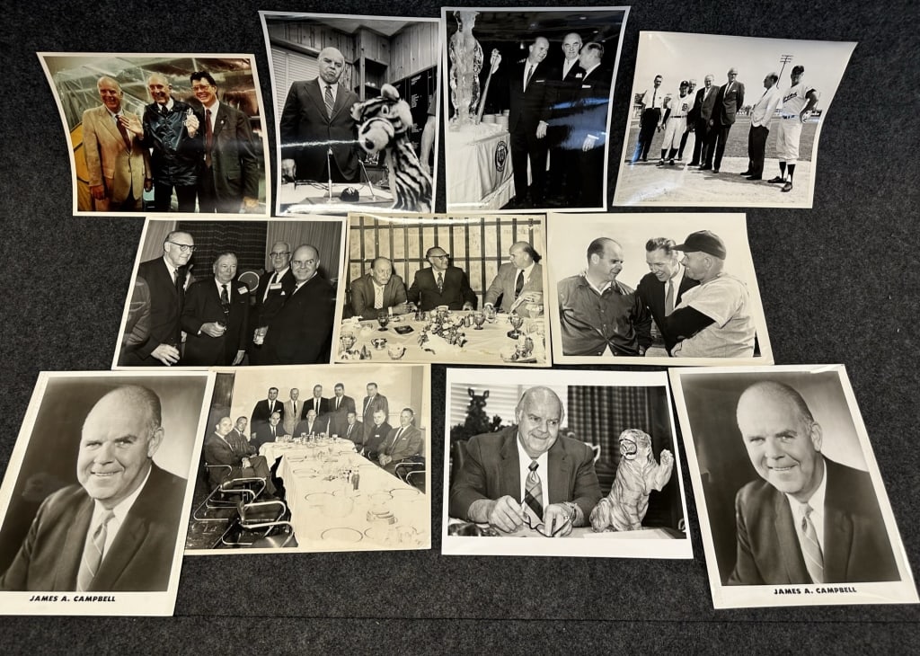 LOT OF 11 JIM CAMPBELL DETROIT TIGERS GM PERSONAL SEE ALL PHOTOS FOR A BETTER IDEA ON CONDITION: SEE ALL PHOTOS FOR A BETTER IDEA ON CONDITION