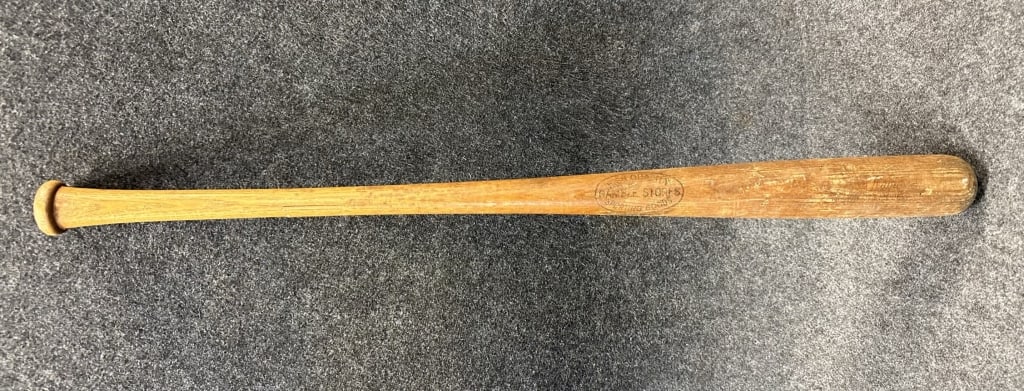 1940S MEL OTT GAMBLE STORES SPORTING GOODS WOOD BA SEE ALL PHOTOS FOR A BETTER IDEA ON CONDITION: SEE ALL PHOTOS FOR A BETTER IDEA ON CONDITION