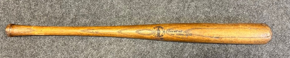 1930S BONNIE LADDIE SUNDIAL SHOES ADVERTISING WOOD UNCRACKED WITH NICE DEEP STAMPINGS, SOME BARREL: UNCRACKED WITH NICE DEEP STAMPINGS, SOME BARREL DINGS AND DENTS, EXCELLENT PATINA