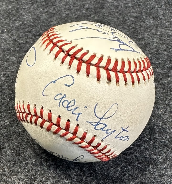 1992-93 DETROIT TIGERS 19X AUTOGRAPHED TEAM BASEBA SPARKY ANDERSON, ROB DEER, DICK TRACEWSKI, (1 of 8)